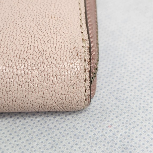 Marc Jacobs Wallet Light Pink Zip Around Accordion Style Leather - Picture 5 of 12